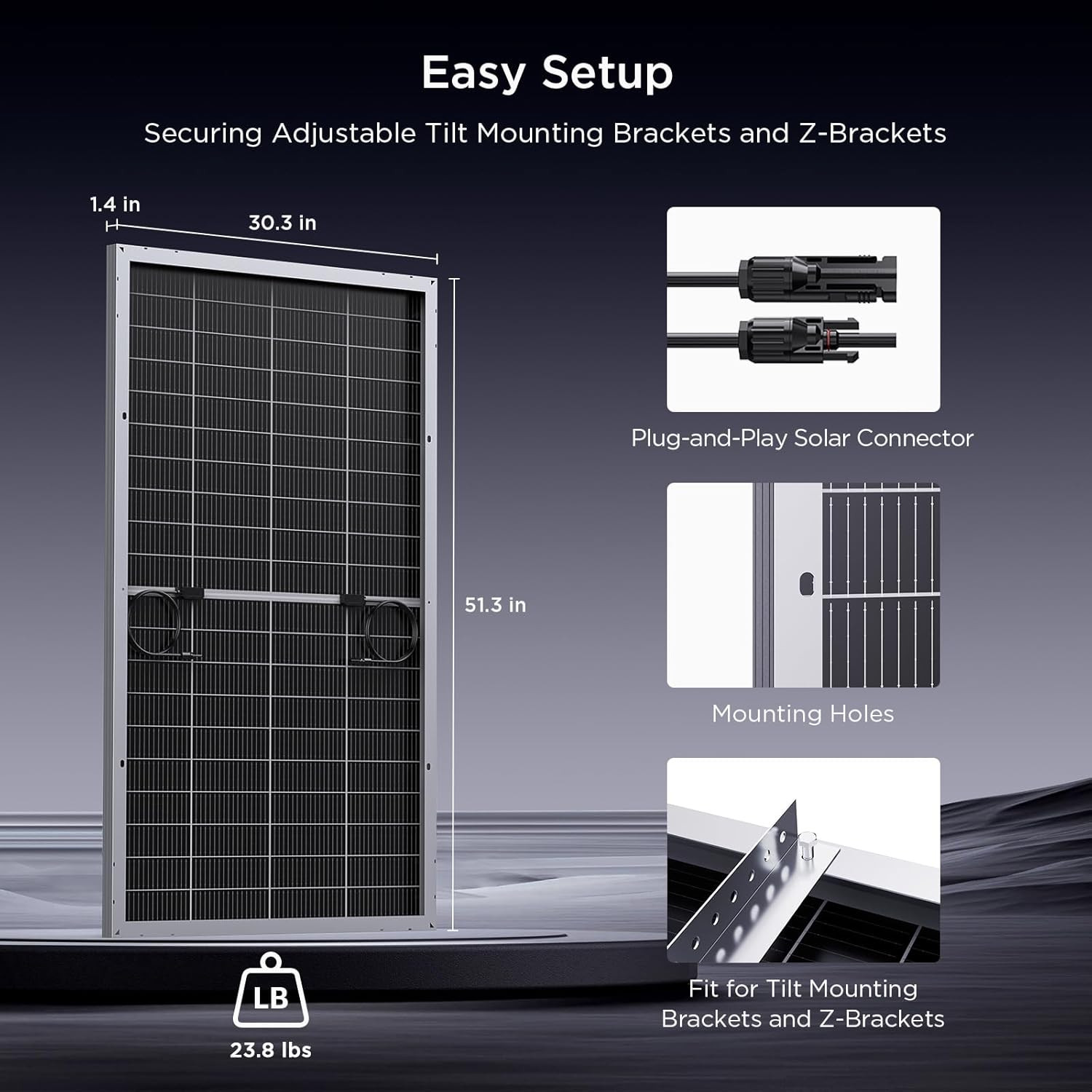 N-Type 16BB 200W Bifacial Solar Panel, 200W Solar Panel for 12V Battery Systems,
