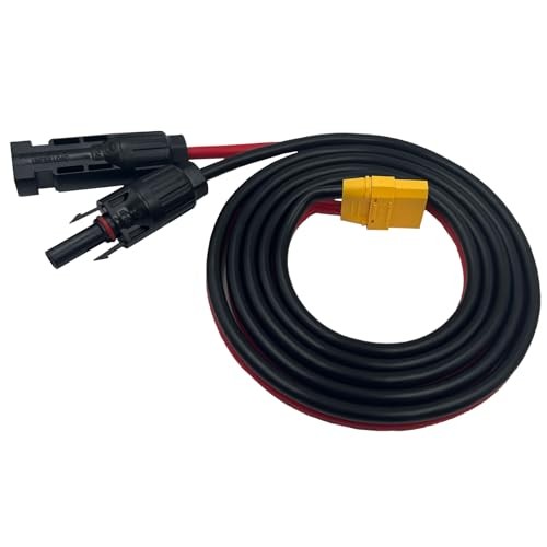 10AWG XT90 to Solar Connector Cable Extension Cable Compatible for XT90 Female