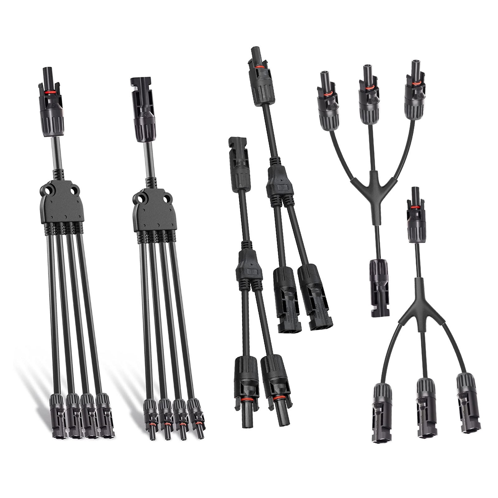 Solar Panel Y Branch Cable Waterproof Connection Adapter Connector Extension US