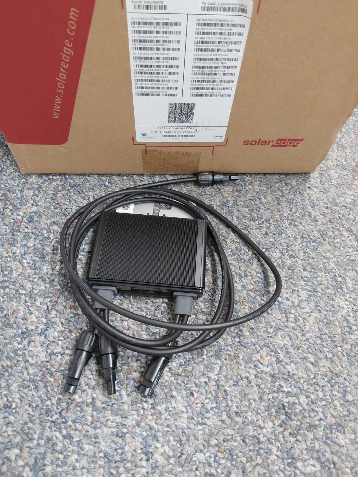 SOLAR EDGE S SERIES POWER OPTIMIZER MODEL S440 ARRAY PANEL NEW