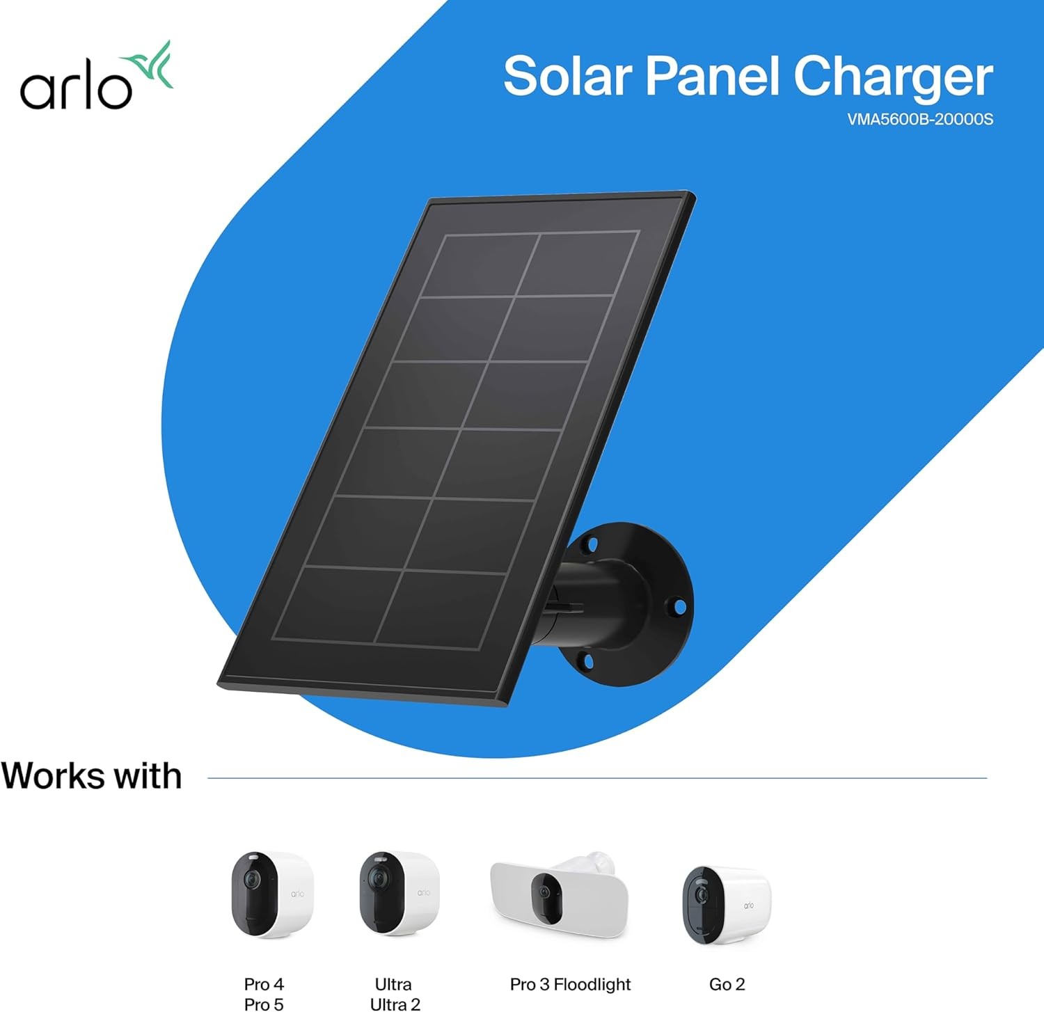 Solar Panel Charger (2021 Released) – Certified Accessory – Works Black