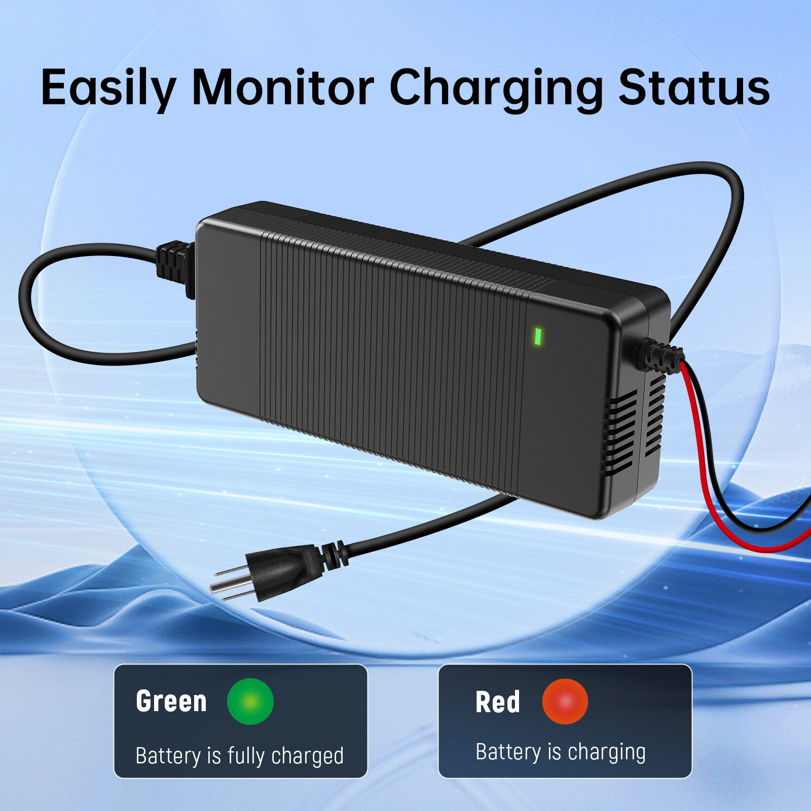 WattCycle 12V 14.6V 20A Smart Lithium LiFePO4 Battery Charger for RV Marine