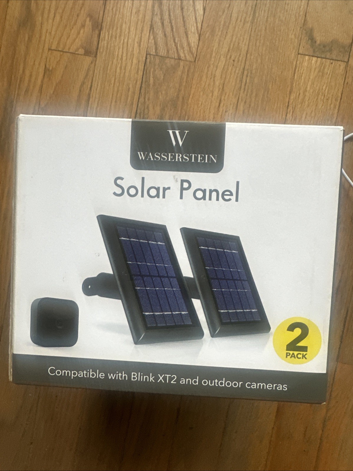 Wasserstein Solar Panel for Blink Outdoor & Blink XT2/XT Camera (2-Pack, black