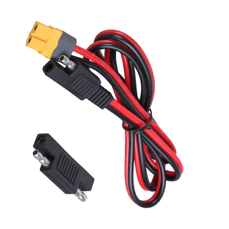 XT60 Female to SAE Connectors Cable 14AWG Charging Cable for Connection of Solar