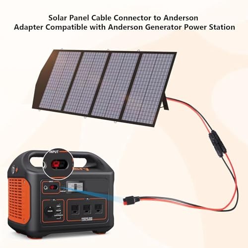 Yeti 10AWG Solar Extension Cable – 1FT, Compatible with Solar and Anderson 1 FT