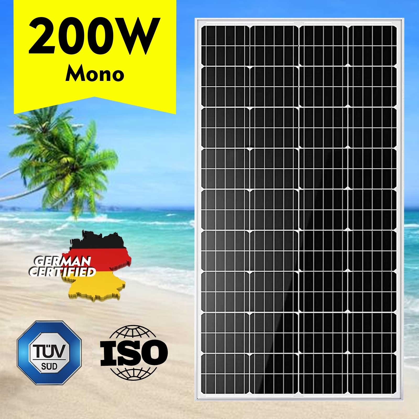 400 Watts Mono Solar Panel 22.8% High Efficiency Module Monocrystalline x 200w