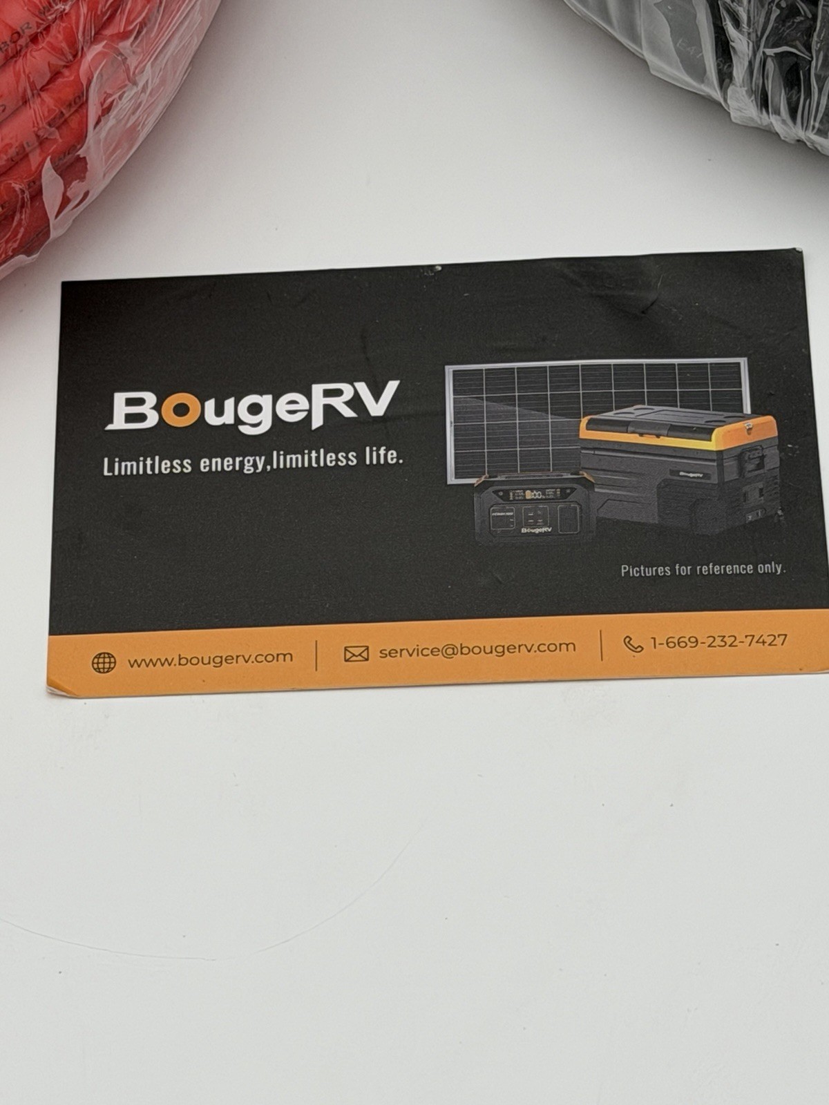 BougeRV MC4 Solar Extension Cable 10 AWG Red Black Set ~20ft RV Off Grid