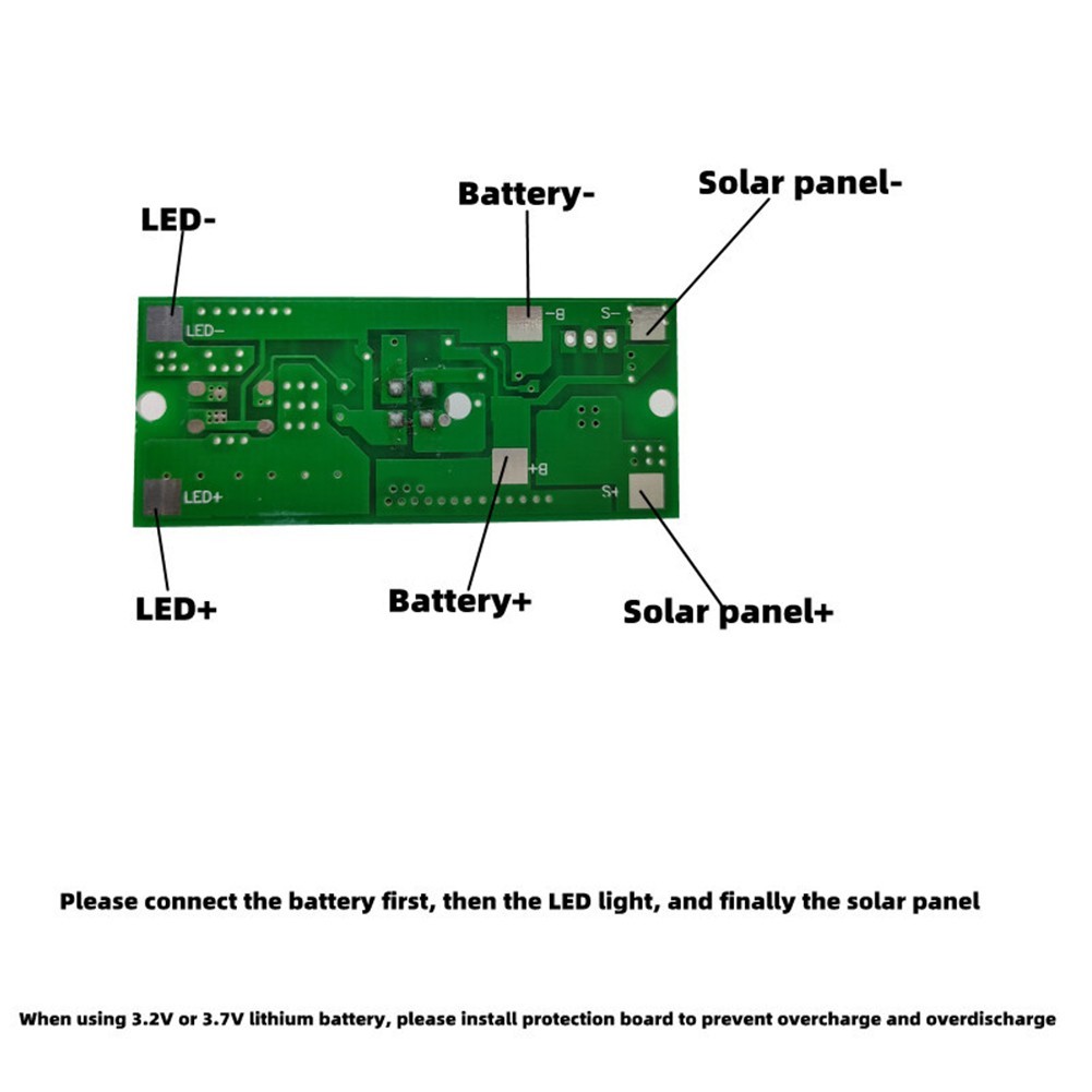 Remote Control Solar Light Circuit Board with Adjustable Brightness Modes