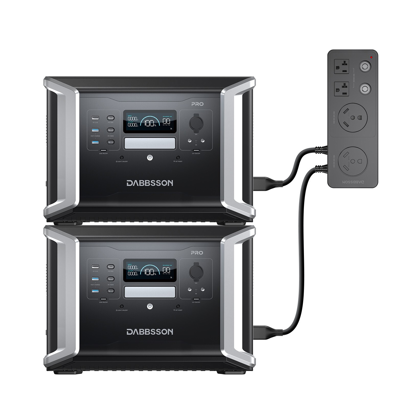 Dabbsson 4600W Max 2760Wh Power Station Solar Generator Home Backup Camping RV