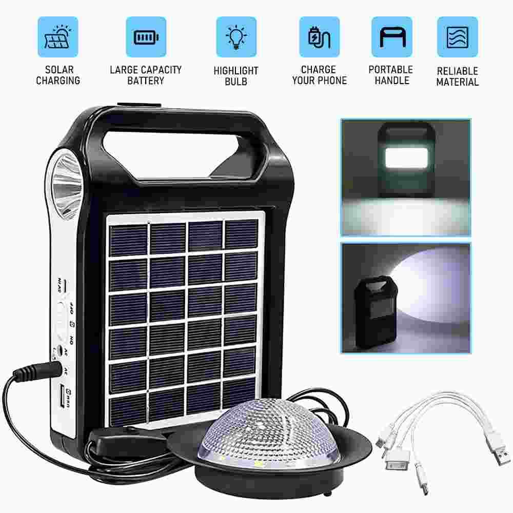 Portable Power Station Solar Generator Panel Power Bank Outlet Camping Emergency