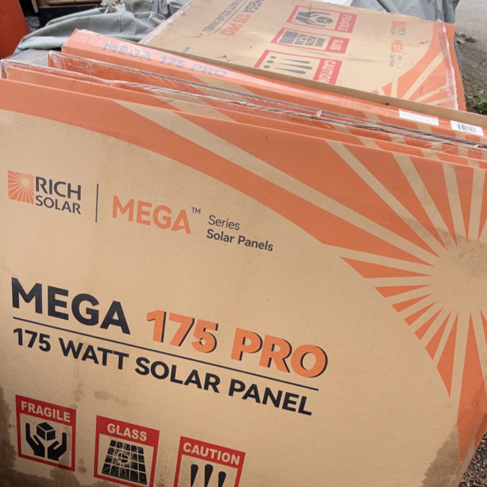Rich Solar MEGA 175 PRO 175W Glass Solar Panel Brown MEGA Series RS-M175PQ