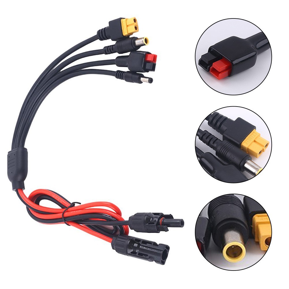 Innovative 4 in 1 Solar Panel Connectors Compatible with Multiple Inputs