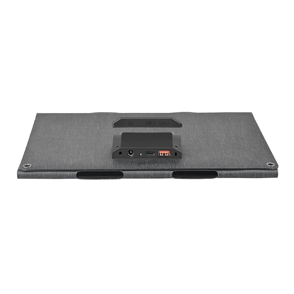 30W ETFE Solar Panel 3 Foldable Mono Solar Mat 12V Type-C/USB/DC Ports Charger