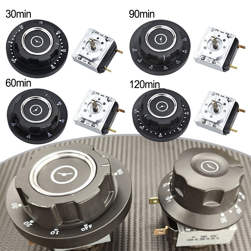 Kitchen Timer Switch with Adjustable Time Settings and Clear Bell Signal