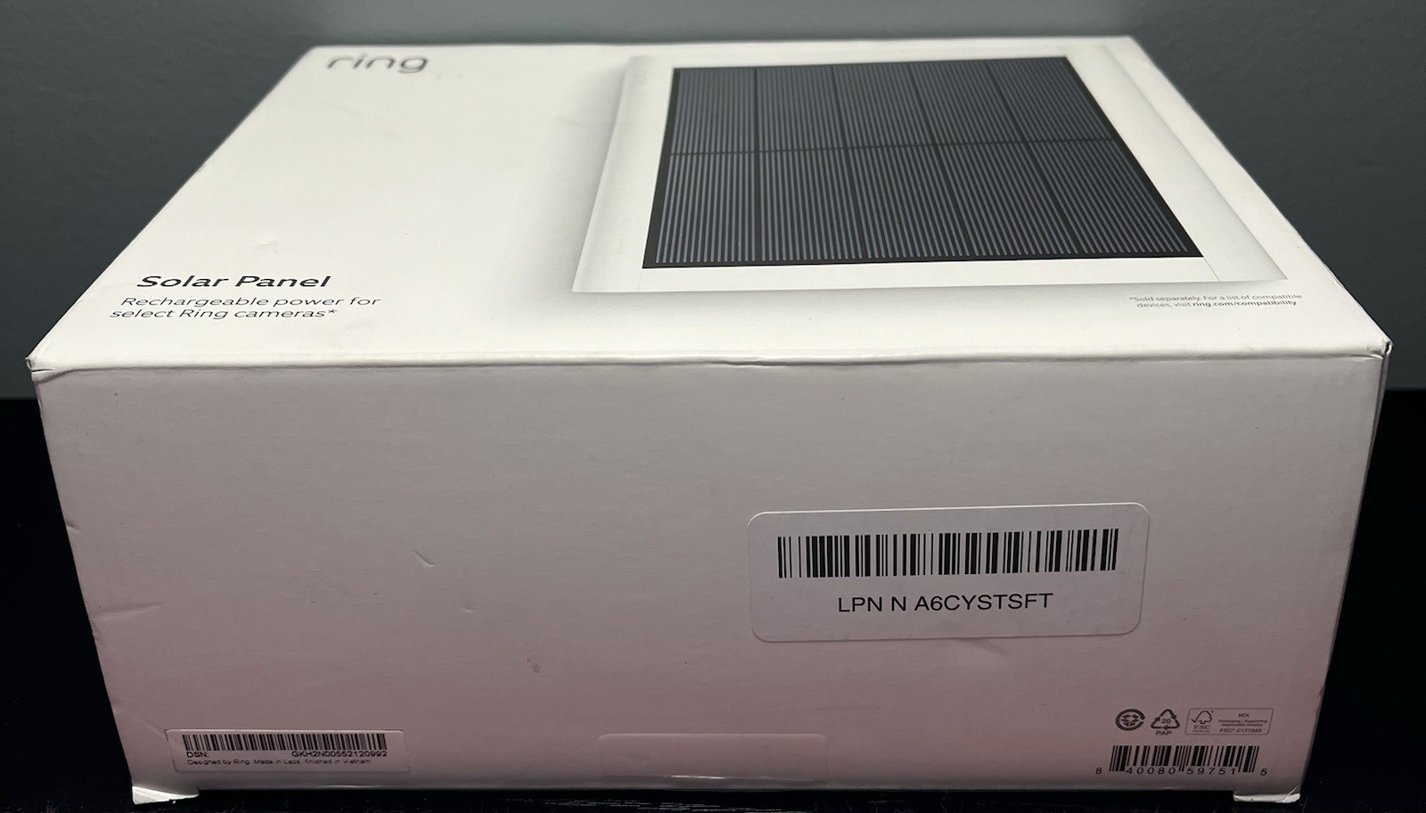Ring 2nd Generation 4W Solar Panel for Select Ring Security Cameras – White