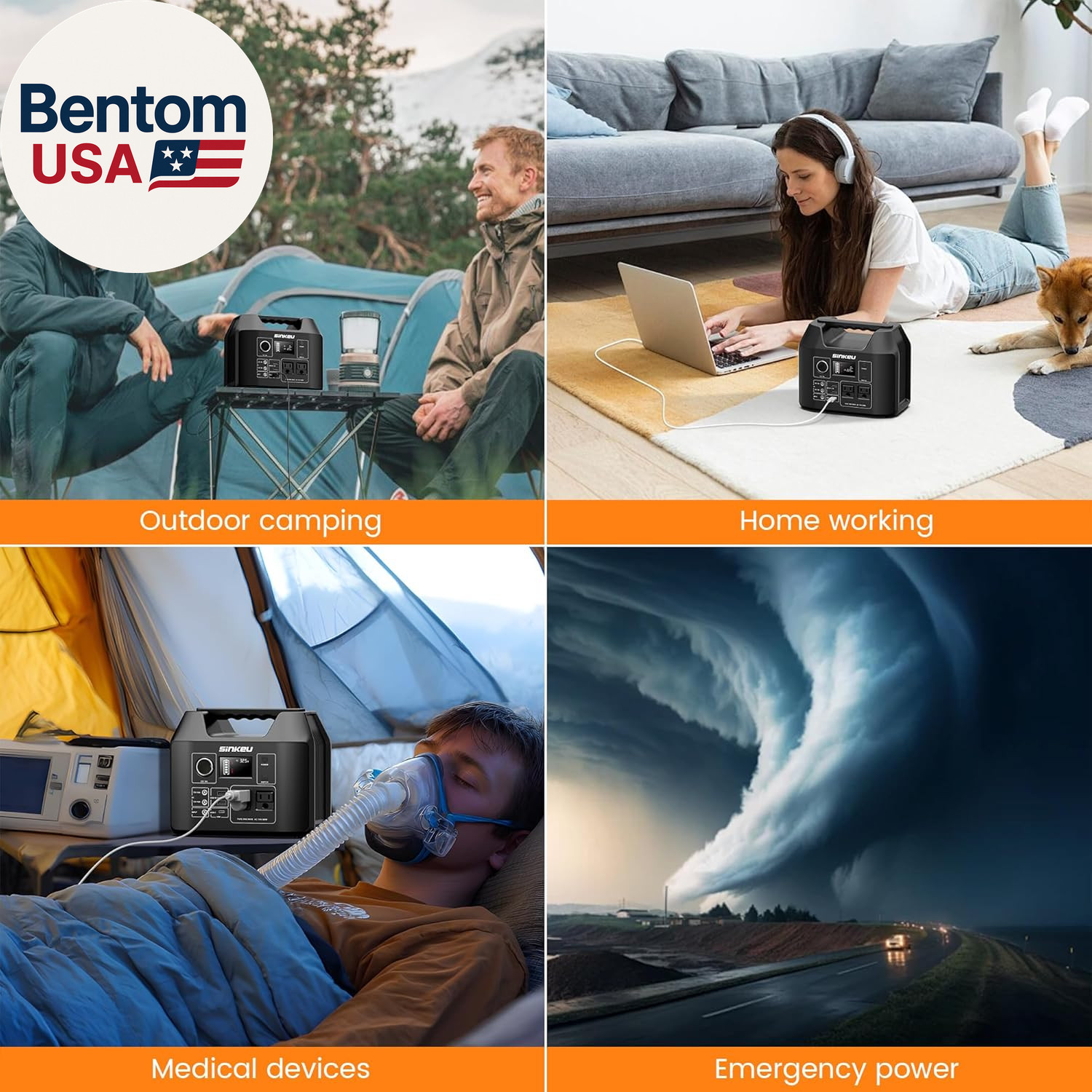Portable Power Station 80000Mah,256Wh Lifepo4 Battery Backup,300W AC Outlets, Po