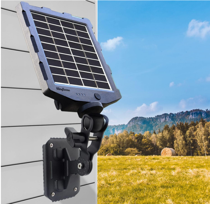 Trail Camera Solar Panel, WingHome Solar Battery Charger Kit 12V/1A 6V/1.5A
