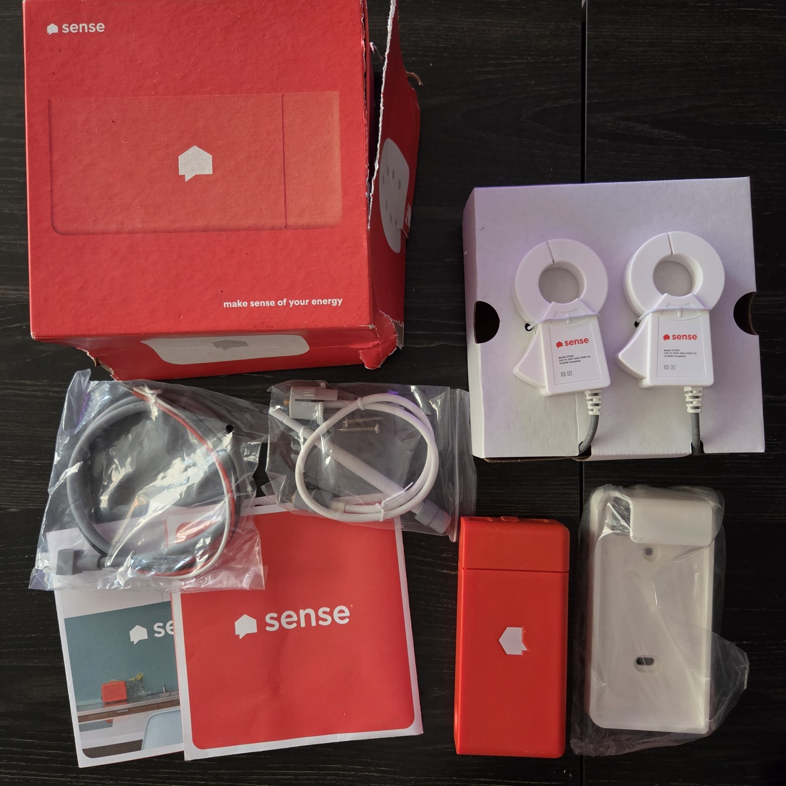 Sense Solar SM3 Home Energy Monitor Model Track Electricity Usage w CT Clamps
