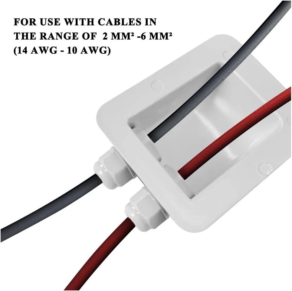 Reliable Double Cable Entry Gland Set for Solar Installations on RV and Boat
