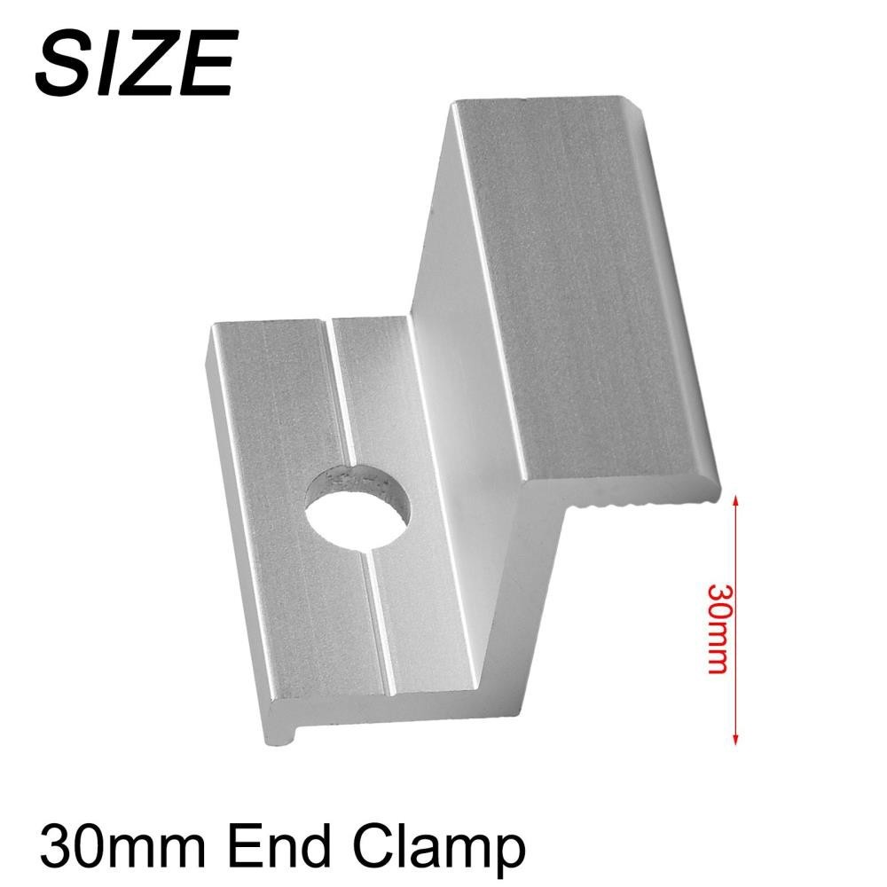 10Pcs Solar Panels Mid Clamps for Unistrut Aluminium Panel Brackets 30Mm/35Mm US