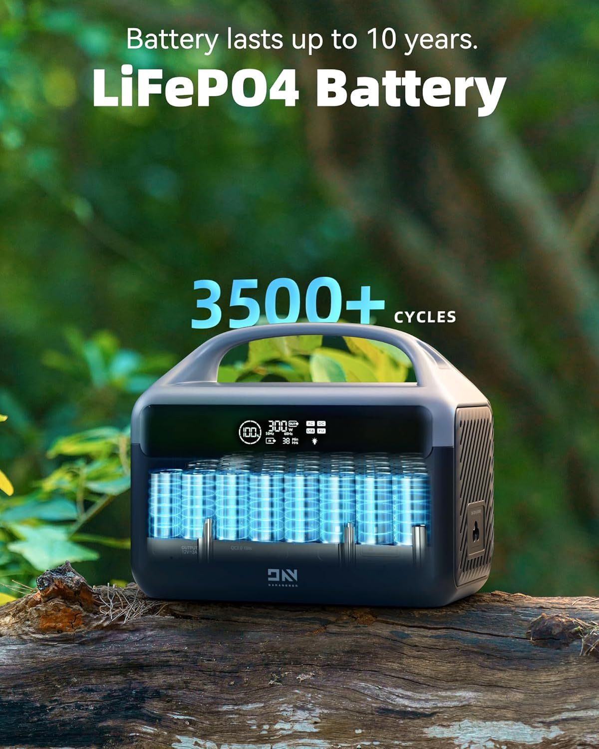 Estación de energía portátil de 56000 mAh y 179,2 Wh LiFePO4