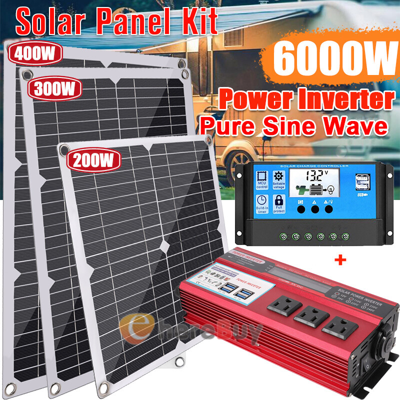 Solar Panel 200W 12V Portable Solar Panel Charger,With 5000W Inverter Controller