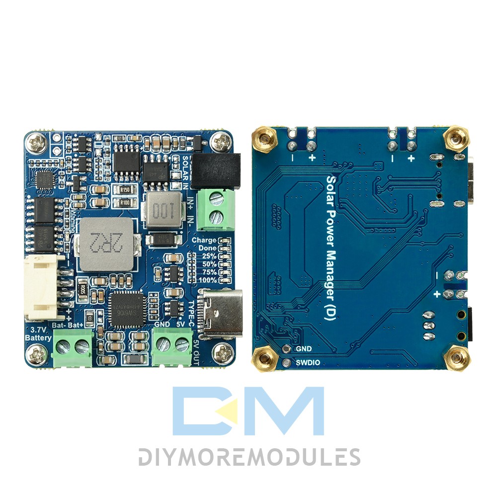 6-24V Solar Panel Power Management Module 5V 3A MPPT PD QC FCP SFCP Type-C