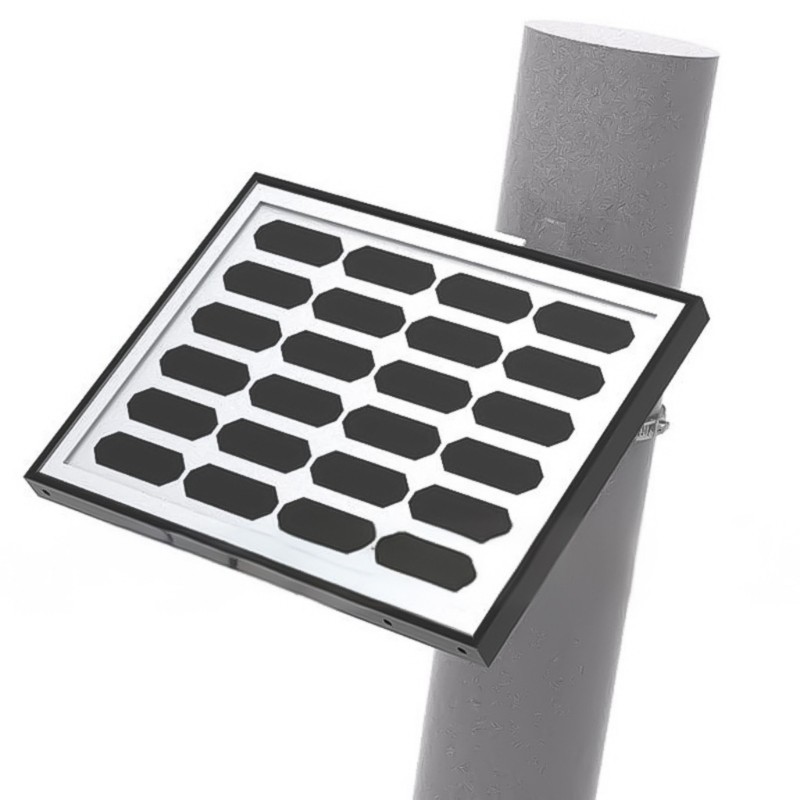 Space Saving Photovoltaic Panel Wall Mount Parenthesis Permanent Plan