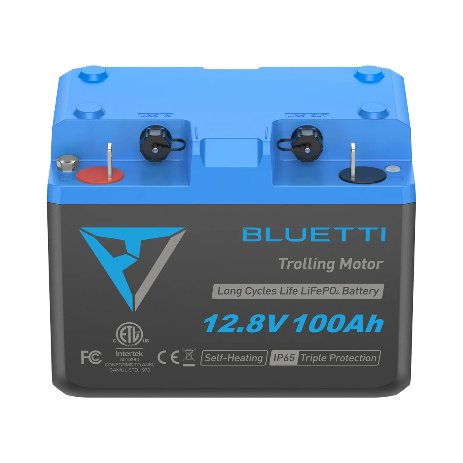 Bluetti B1210 12.8V 100Ah LiFePO4 IP65 Trolling Motor Battery For Off Grid Power