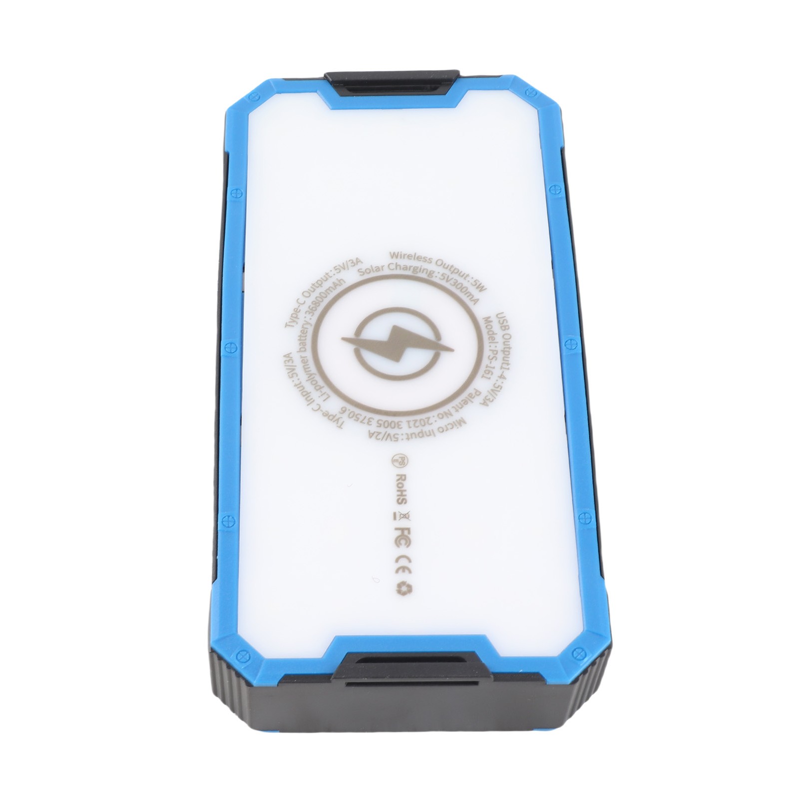 High Capacity Solar Power Bank With Wireless Charging For Outdoor Use