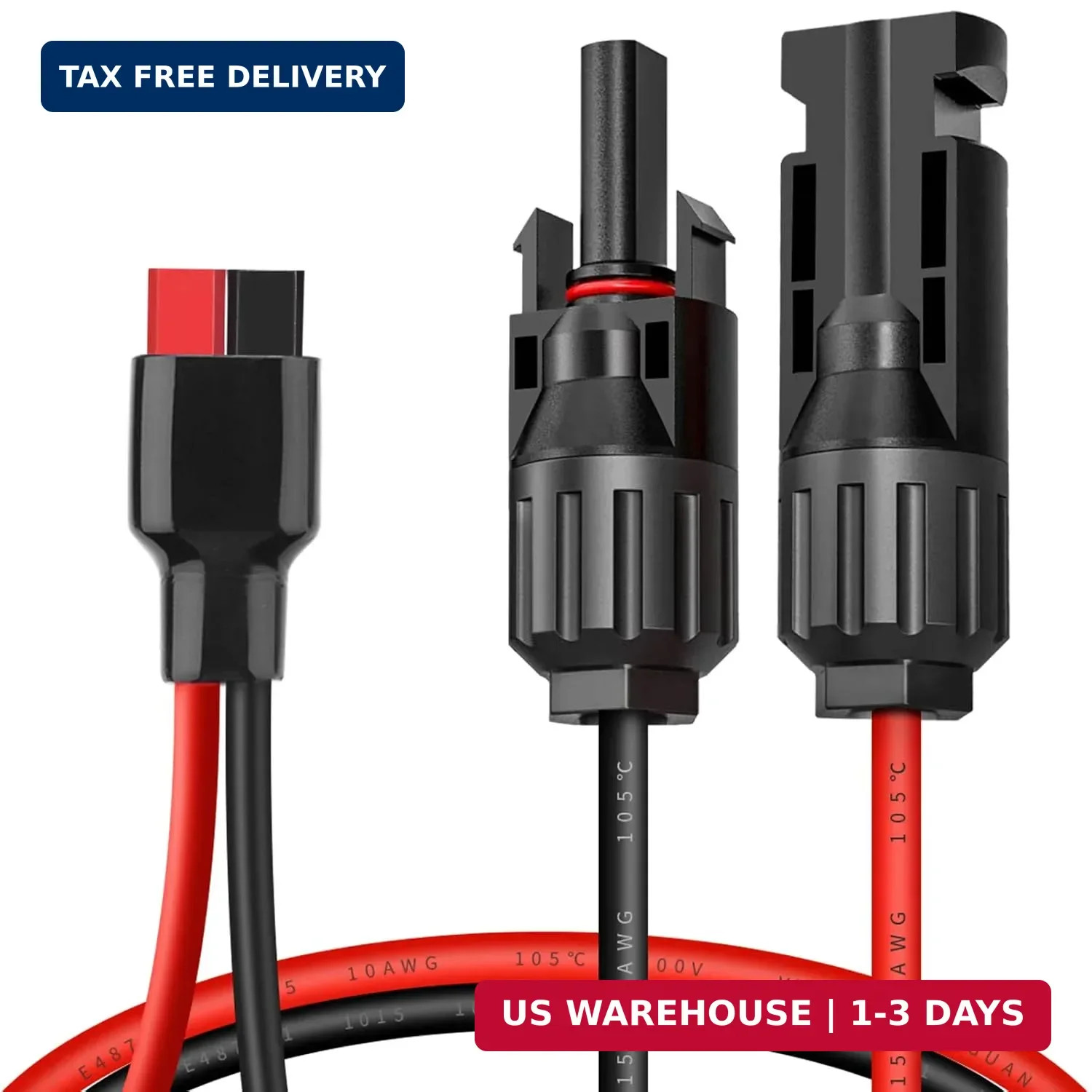 ELECTOP 10AWG Solar Panel Cable Connector Kit, Compatible with Solar Connector a