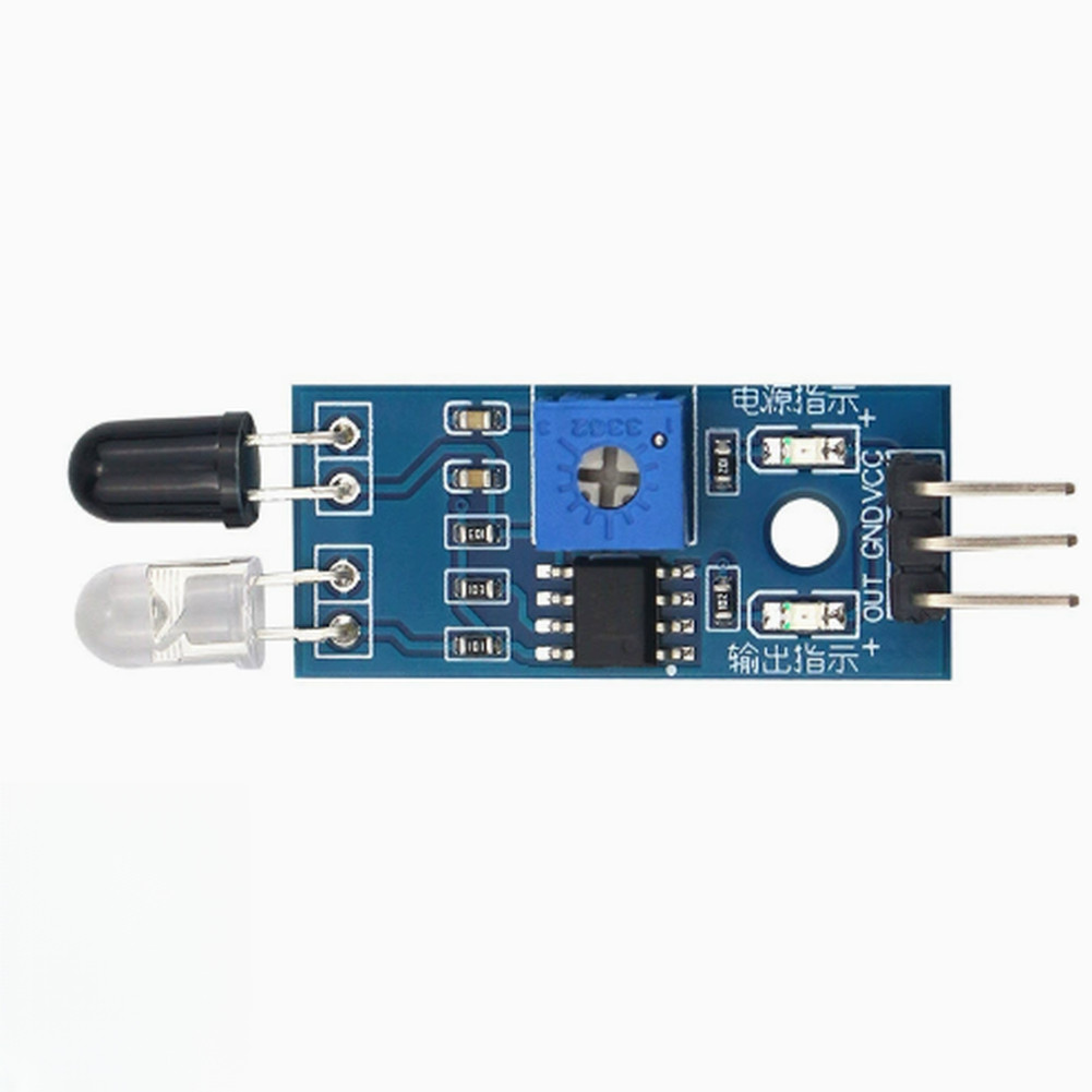 Compact IR Obstacle Avoidance Module 3.2 x 1.4 cm PCB Size with Mounting Holes