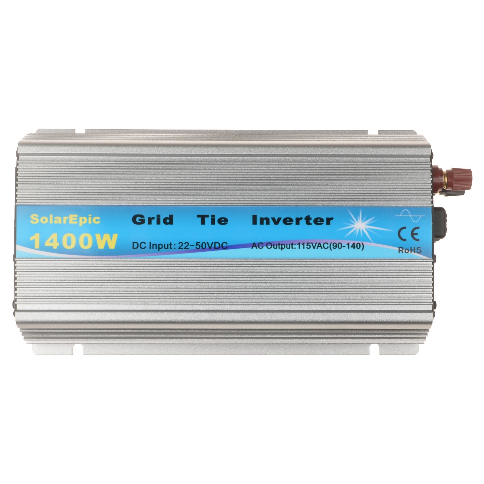 1400W Grid Tie Inverter DC24/36V to AC110 or 220V Pure Sine Wave Built-in Meter