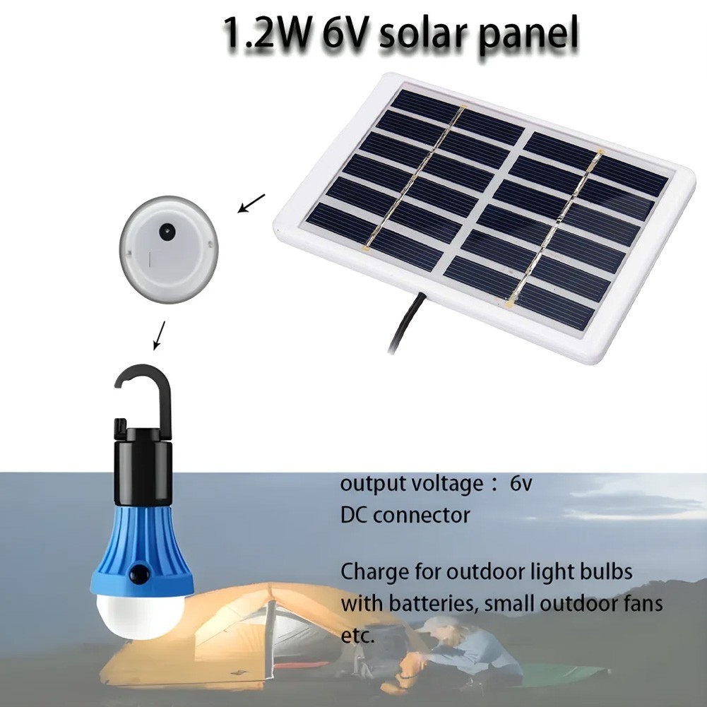 Efficient Outdoor Charging Solution 1 2W 6V Solar Panel with 3 Meter Cable