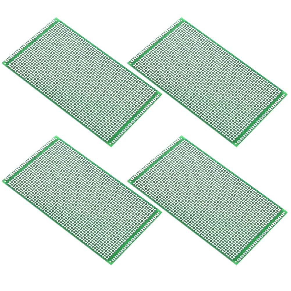 Efficient 9×15 cm Prototype PCB Set of 4 for Quick Electronic Prototyping