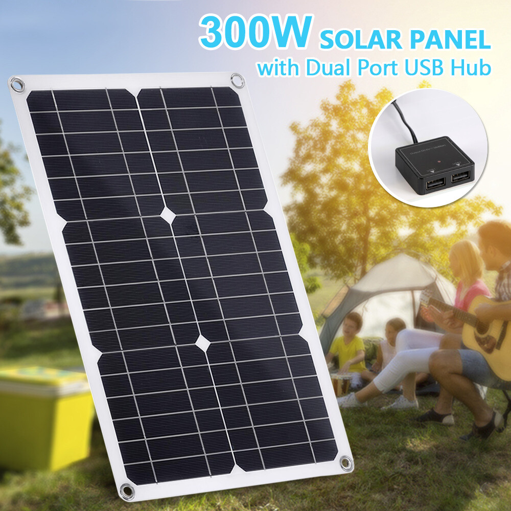 300W Solar Panel Battery Charger Controller House Car Trailer Boat RV Camp 18V