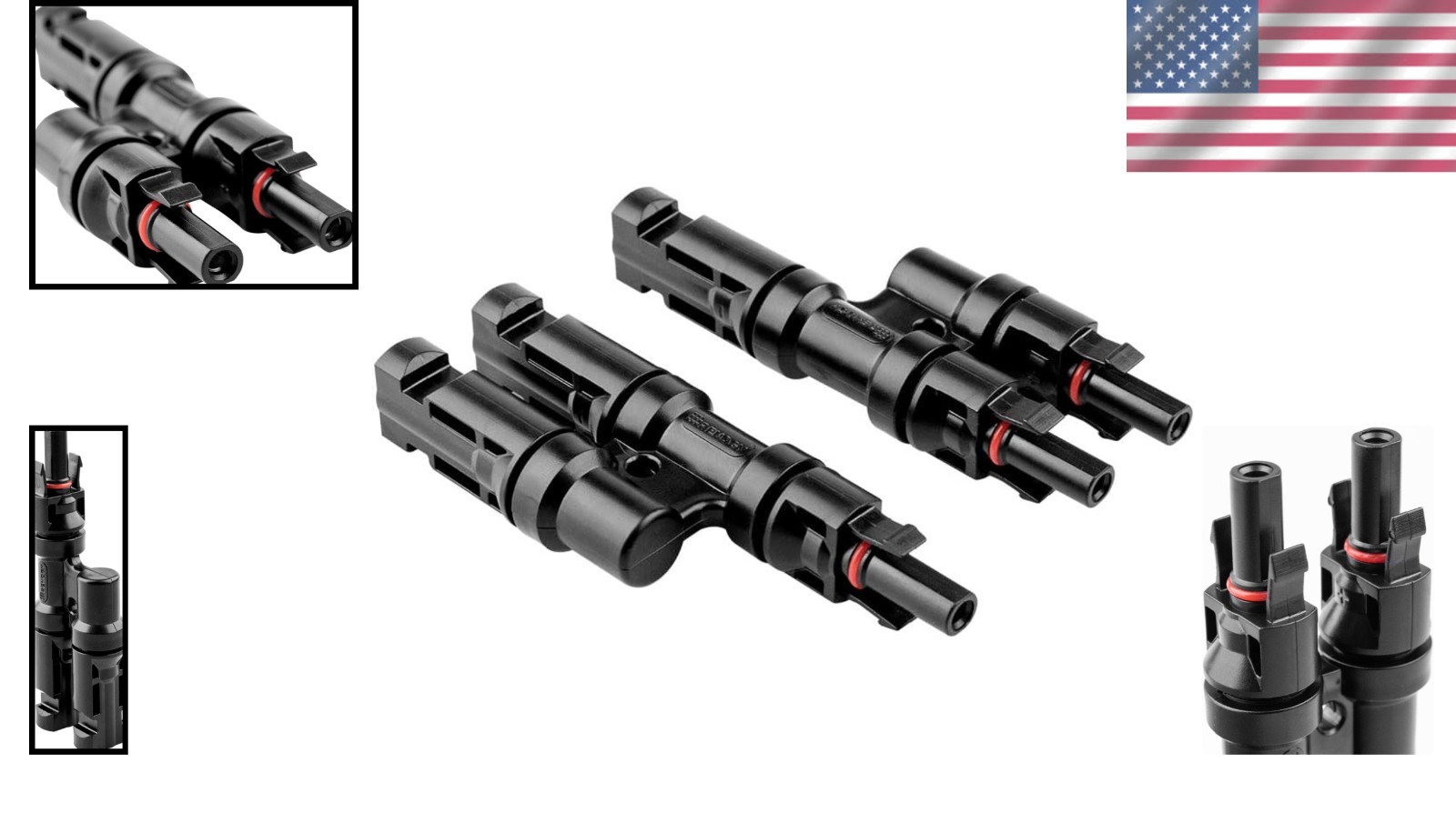 Solar Panel Y Branch Connectors – 1 Pair