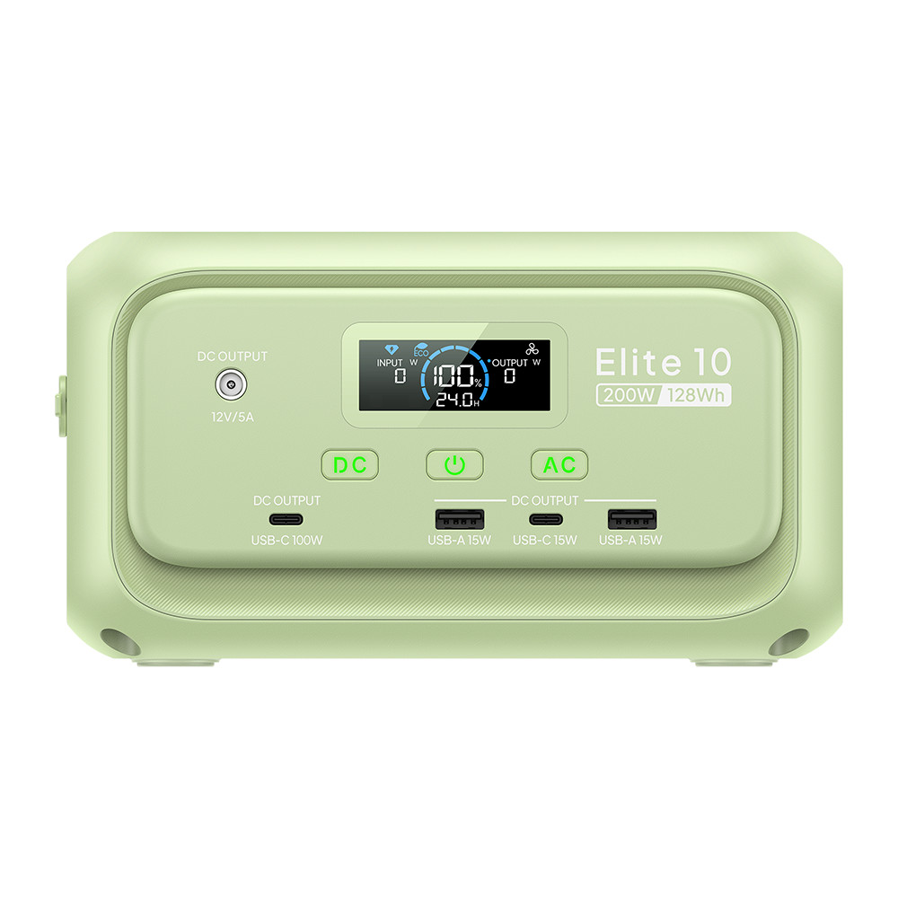 BLUETTI Elite 10 200W 128Wh Portable Power Station+160W Solar Panel for Camping