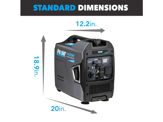 4000 Watts Ultra-Quiet Dual Fuel Generator 4-Stroke, CO Sentry, Built-In Safety
