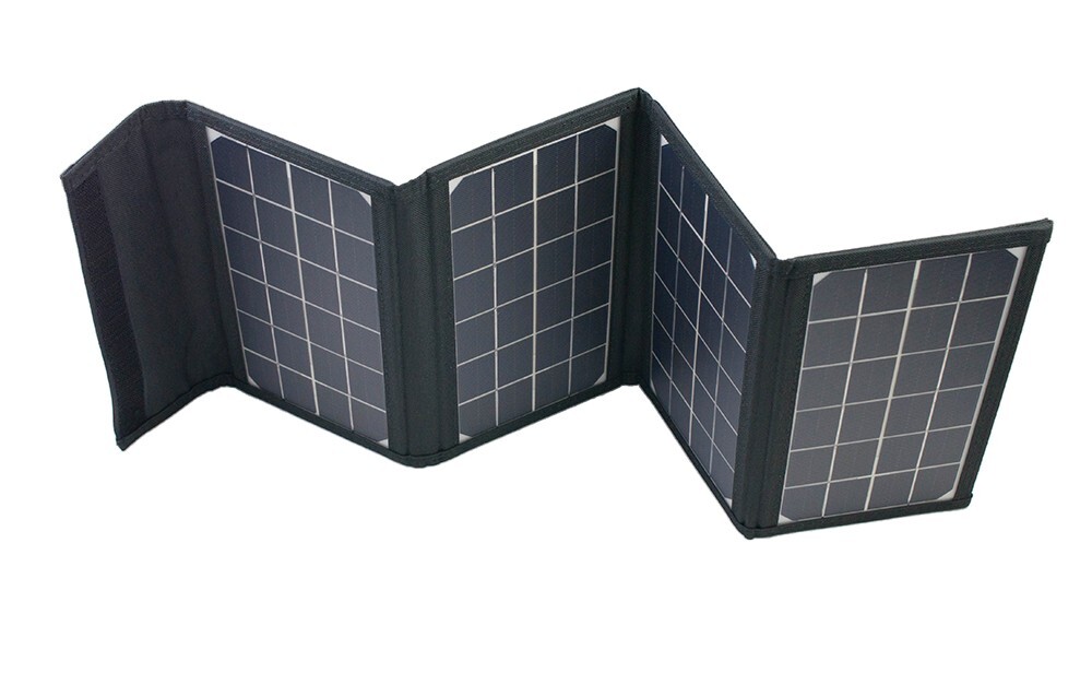 21W Solar Panel Charger Foldable Portable 5V / 2.1 A Monocrystalline