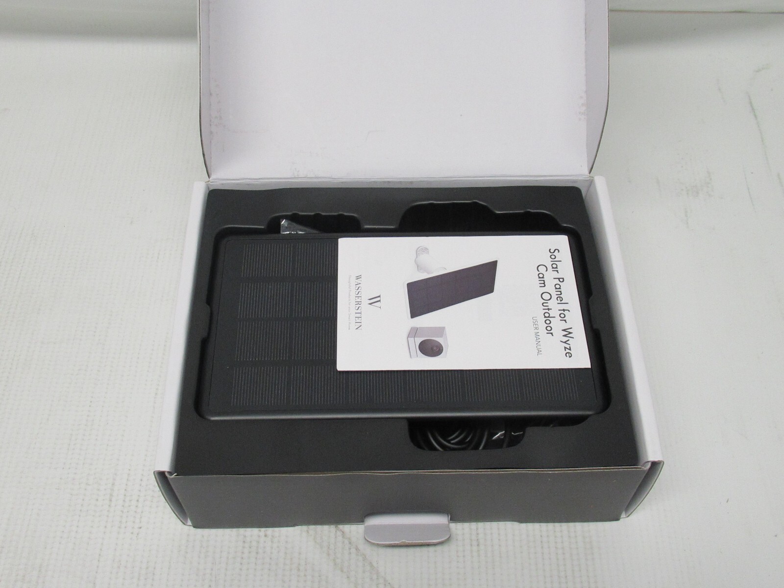 Wasserstein Solar Panel Compatible with Wyze Cam Outdoor/Battery Cam Pro – Black