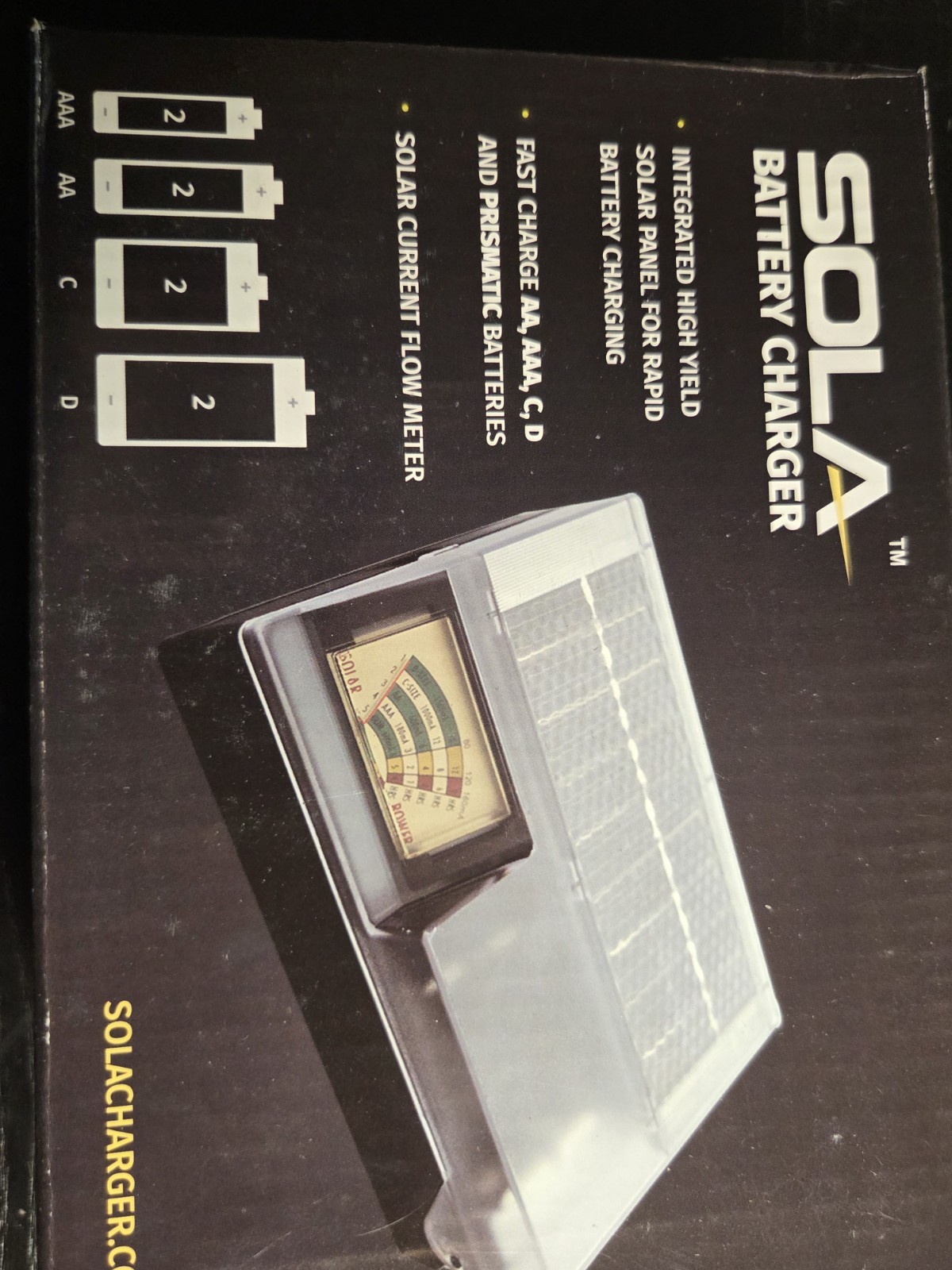 SOLA Solar Battery Charger Intergrated High Yield Solar Panel New