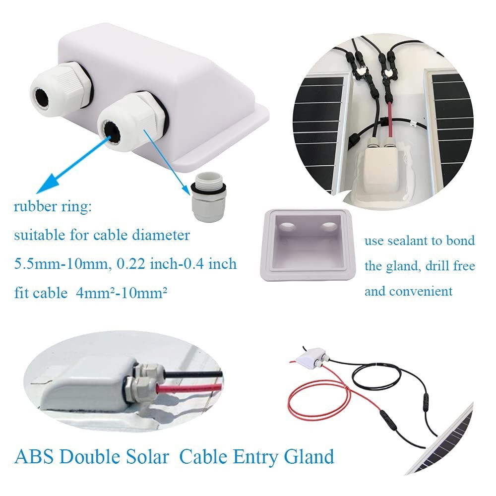 7PCS Solar Panel Mounting Brackets Kit – Drill-Free Corner Brackets for RVs, Cam