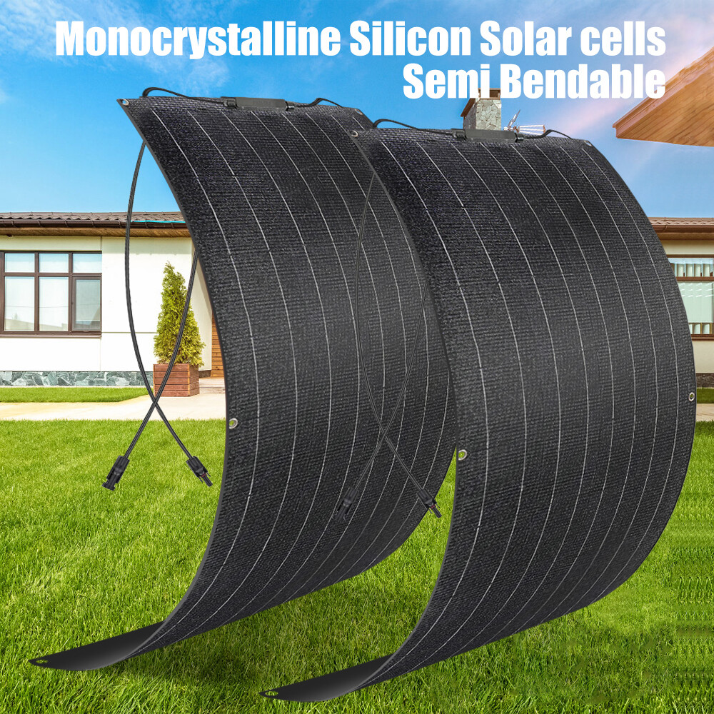 600W 300W Flexible Solar Panel Mono 12V Portable for Camping Home RV Boat Marine