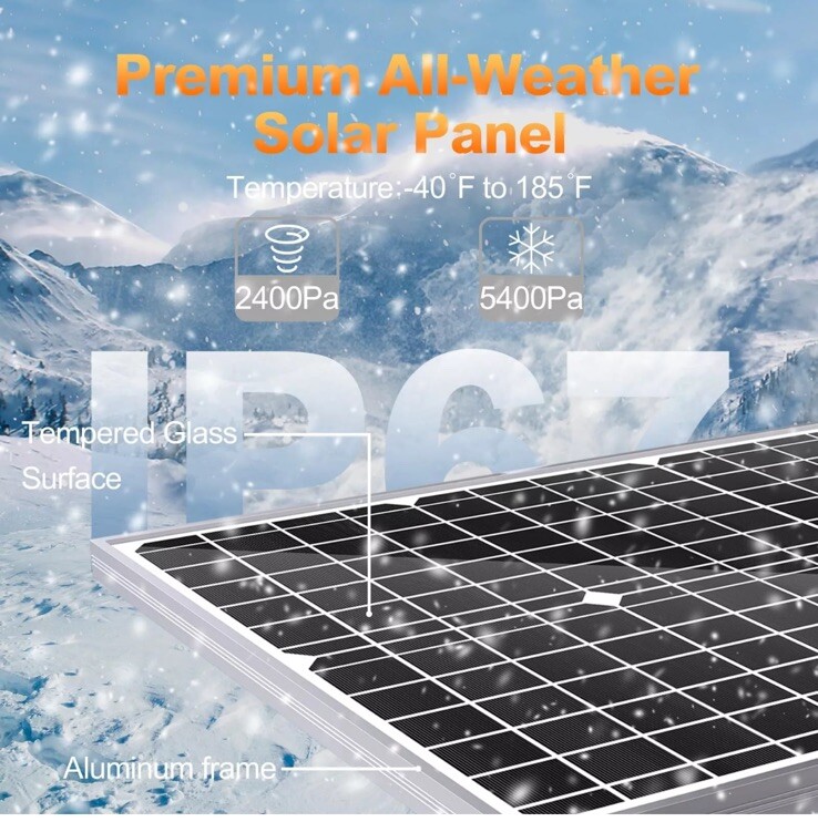 20W Solar Panel Charger, Kit Monocrystalline 12V Solar Panel + Up…
