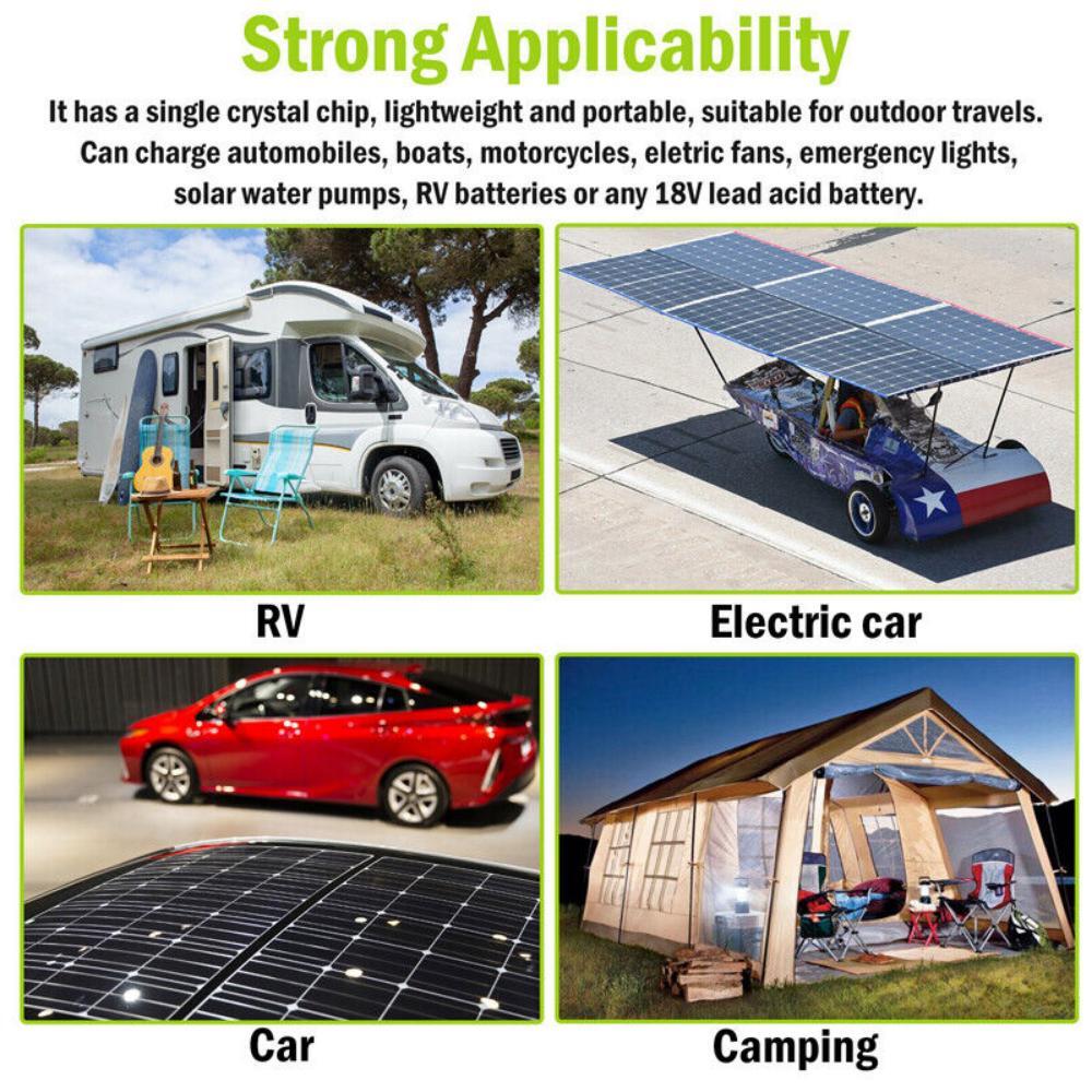 Electricity 300w Energy System Solar Panel Kit Monocrystalline Waterproof US