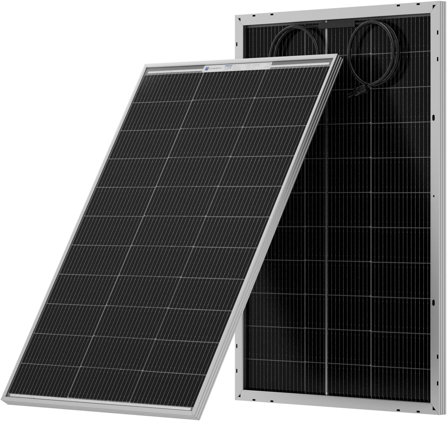 ECO-WORTHY 100 Watt Solar Panel 18 Volt Monocrystalline Solar Panel High Efficie
