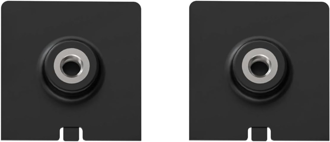 Lightweight Black Plastic 1/4 Inch Mount Adapter for Ring Solar Panel – 2-Pack