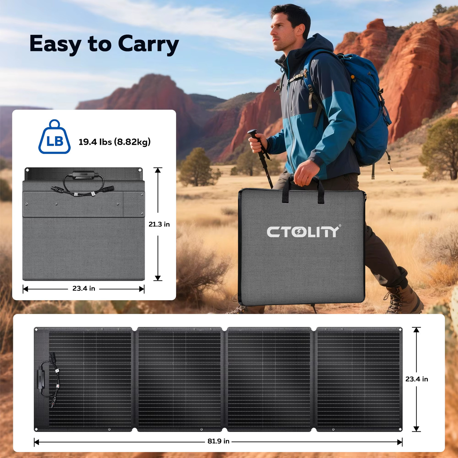 200W Flexible ETFE New Rigid Solar Panel Foldable 12V to 24V Monocrystalline for