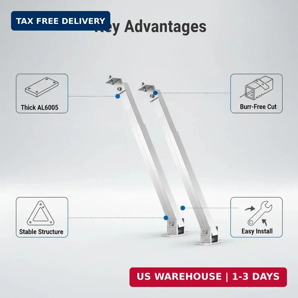 Adjustable Solar Panel Tilt Mount Brackets, Aluminum Alloy Solar Panel Mounting